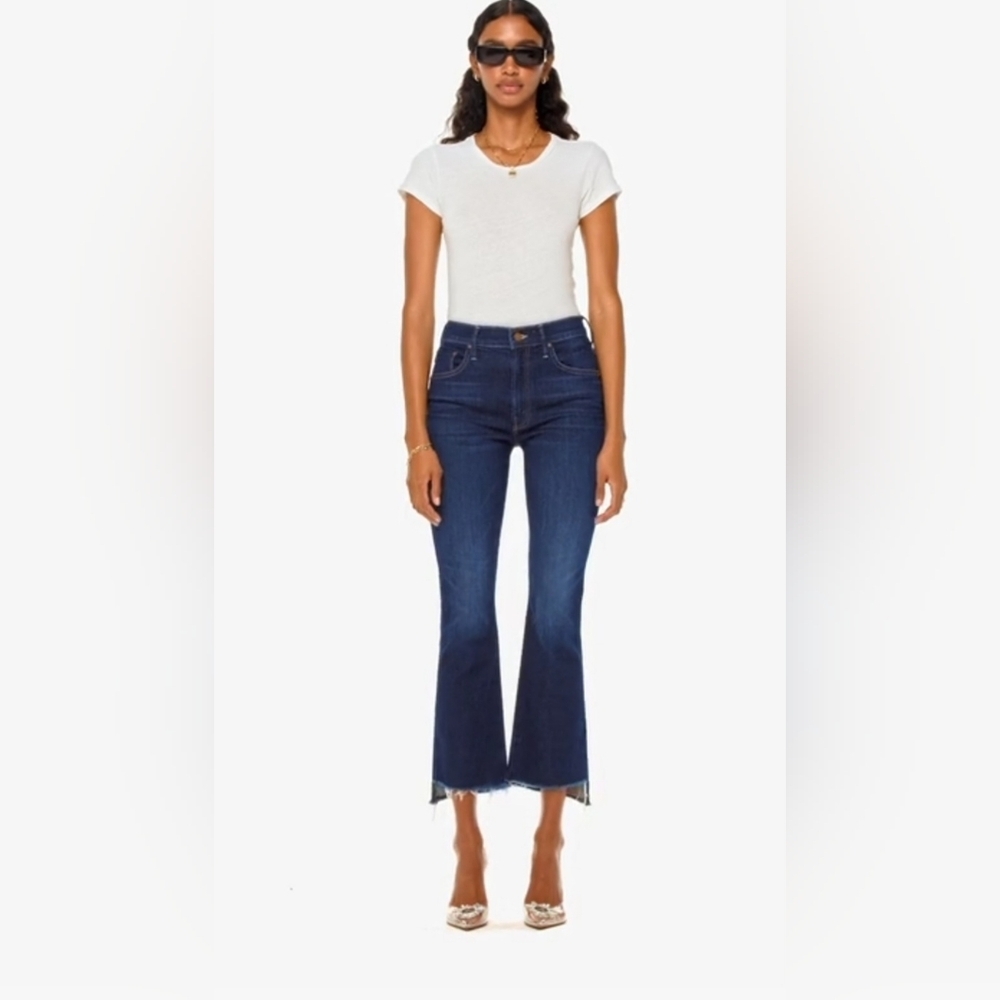 MOTHER The Insider Crop Step Fray Off Limits Sz 24